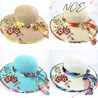 Mũ Rơm Panama Cho Nữ, Thêu Hoa, Chống Tia UV, Phù Hợp Đi Biển Mùa Hè