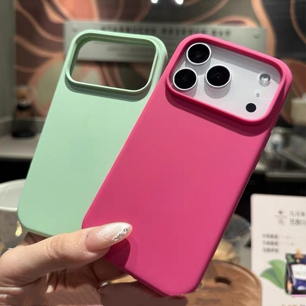 Ốp điện thoại màu kẹo silicon đơn giản phù hợp cho iPhone 17 Pro Max 17Air 16 15 14 13 12 11 Vỏ điện thoại chống rơi