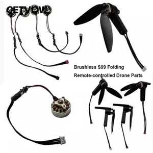 GETVOW Cánh tay động cơ, Bộ phận máy bay không người lái điều khiển từ xa gấp 10 kiểu đa năng, Phụ kiện máy bay không người lái RC DIY màu đen không chổi than S99
