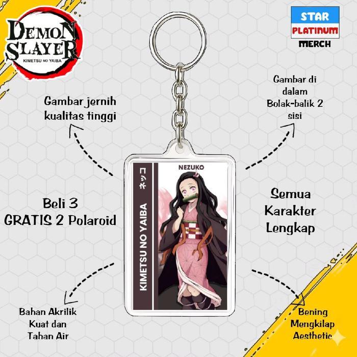 Gantungan Kunci Keychain Kimetsu no Yaiba - Keychain Demon Slayer - Ganci Anime - Gantungan Kunci Sanemi Shinaguzawa