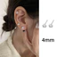 Bông Tai Hình Học Khối Đường từ Bạc S925 Dát Zircon - Phù Hợp Cho Phụ Nữ