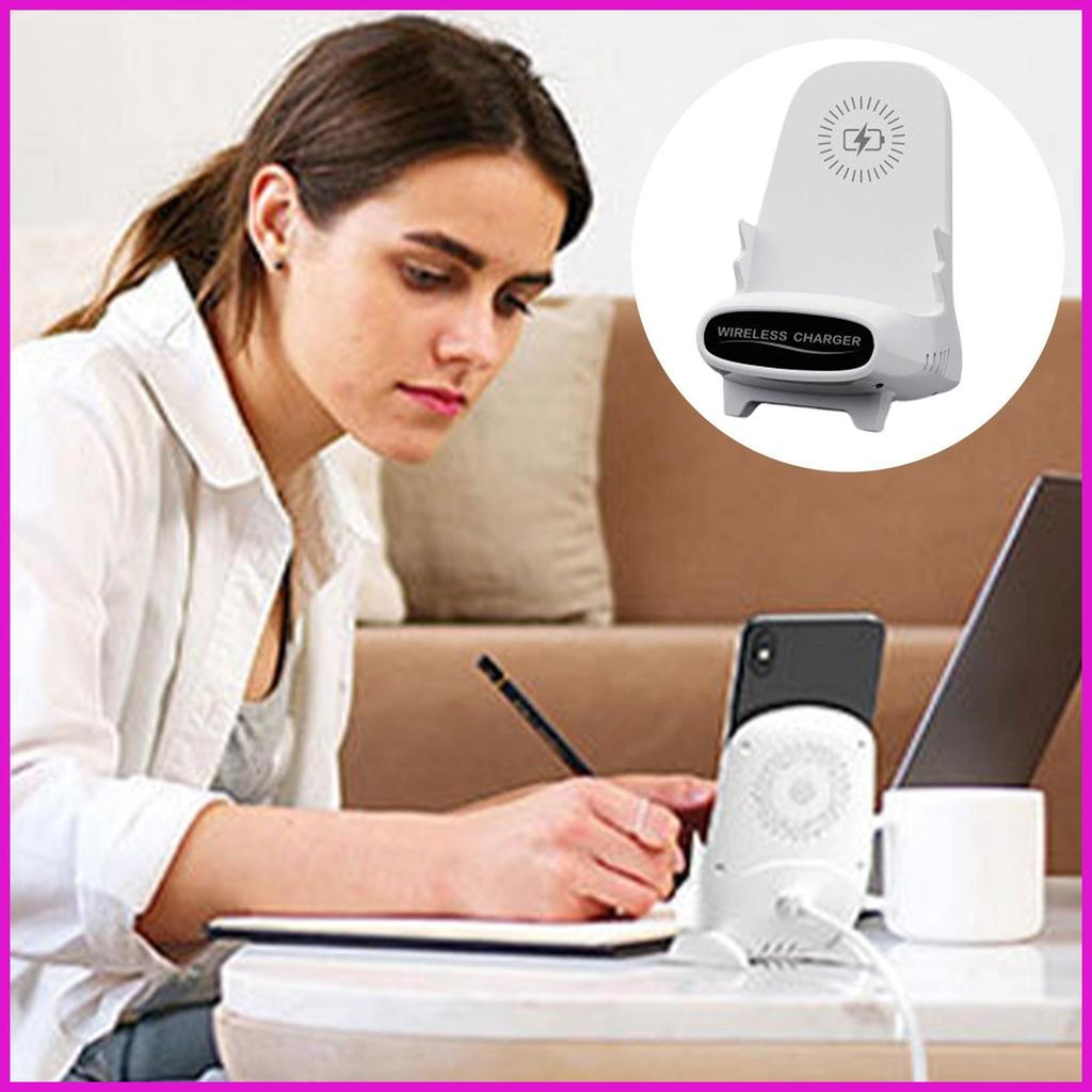 Giá đỡ điện thoại đa chức năng Đế sạc nhanh Ghế Mini Bộ sạc điện thoại không dây cho gia đình bạn bè lyuvn