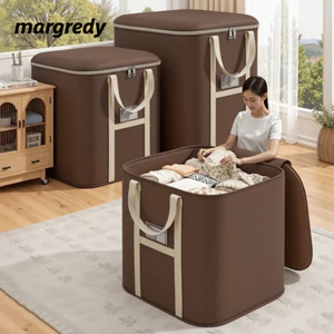 Túi dệt MARGREDY, chống thấm nước có dây kéo Túi đóng gói di chuyển, Dụng cụ sắp xếp quần áo đa năng dung tích lớn