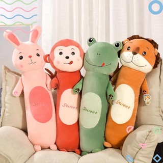 Gối Ôm Gấu Bông Hình Thú Dài 55cm–1m1 Siêu Mềm | Thú Nhồi Bông Cute Ôm Ngủ, Trang Trí Phòng Quà Tặng