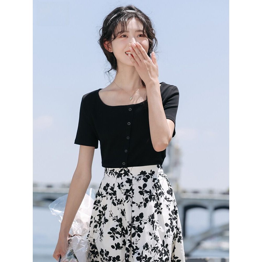Áo thun nữ ngắn tay mùa hè 2026 - Thiết kế slimfit hiện đại, sang trọng