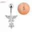HFSHY Bướm Zircon Thép Rốn - Trang Sức Cơ Thể Dùng Xuyên Bụng