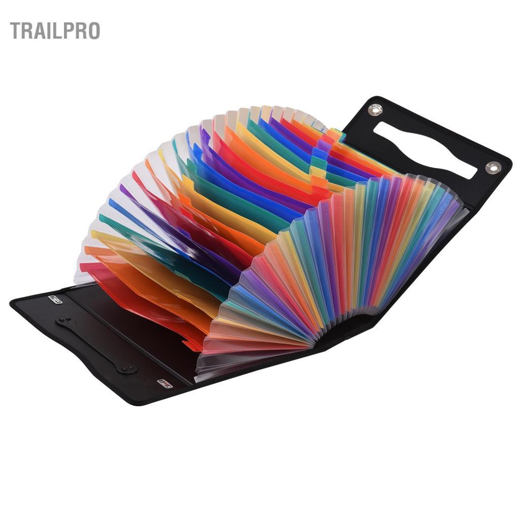 TrailPro File Folder A4 Hồ sơ cho tủ 18 dòng 24 trang Bìa đựng tài liệu Lưu trữ tài liệu tiện lợi hơn (Túi 24 ngăn)