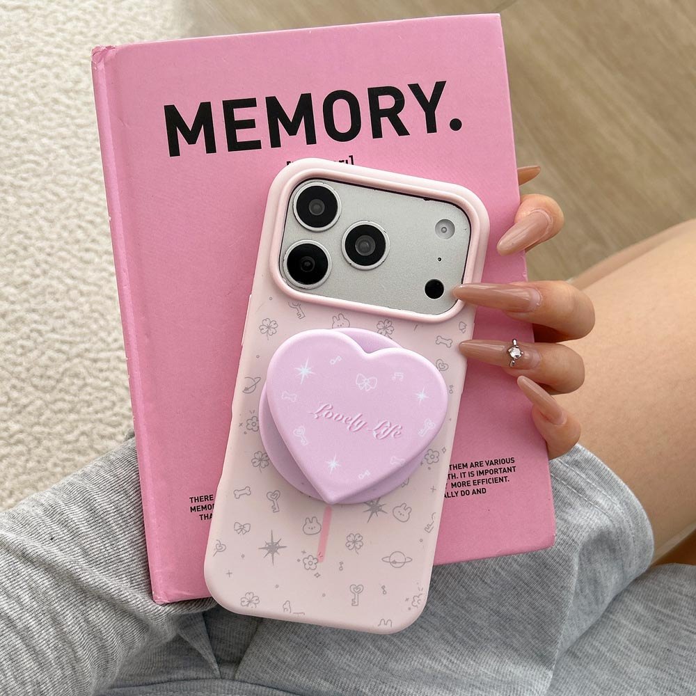 Vỏ TPU Tương Thích Với iPhone 13 14 14Pro 14ProMax 15 15Pro 15ProMax 16 16Pro 16ProMax 17 17Pro 17ProMax Ốp Nam Châm Họa Tiết Thỏ Ngôi Sao