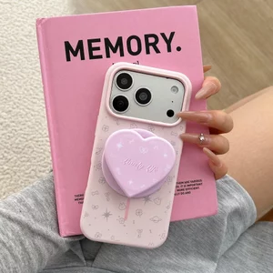 Vỏ TPU Tương Thích Với iPhone 13 14 14Pro 14ProMax 15 15Pro 15ProMax 16 16Pro 16ProMax 17 17Pro 17ProMax Ốp Nam Châm Họa Tiết Thỏ Ngôi Sao