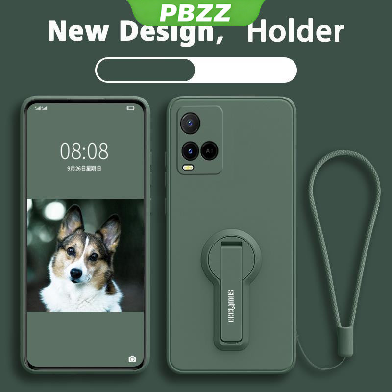 ốp lưng Ốp điện thoại Vivo Y21 Vivo y21s Live y21t Vivo y33s Y33 Ốp mềm Ốp chống sốc mịn bảo vệ silicon lỏng thiết kế mới 360 ° với giá đỡ ytxzzj01 đẹp viền vuông cute