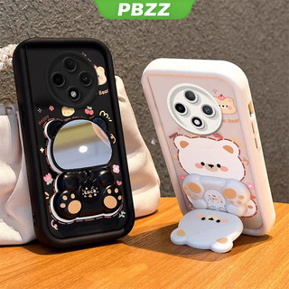 Ốp Lưng Cho redmi 14C 5G Poco c75 c71 Poco F7 M7 PRO 5G Vỏ Điện Thoại Vỏ Mềm Silicon Chống Sốc Thiết Kế Mới Thẩm Mỹ Gương Xoay Gấu Dễ Thương Có Giá Đỡ JTXXZJ01