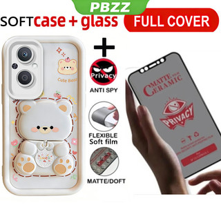 Ốp kính cường lực chống riêng tư bằng gốm 2026 cho OPPO Reno 7Z 5G RENO 7 Z 5G Reno 8z 5g reno 7 4g vỏ điện thoại Vỏ thiết kế mới thẩm mỹ có giá đỡ JTMTFXX03