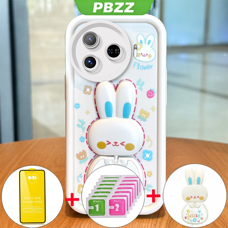 Ốp Lưng Cho tecno Camon 30 Pro 5g Camon 30S 4g 30 Camon 40 Pro 4G Vỏ Điện Thoại Vỏ Mềm Silicon Chống Sốc Thiết Kế Mới Thỏ Thẩm Mỹ Có Giá Đỡ Và Màng Mềm JTMCETZJ01