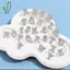 Bộ 2 Bảng Chữ Cái ABC Từ A đến Z, Màu Bạc, Dành cho Cổ Áo và Trâm Cài