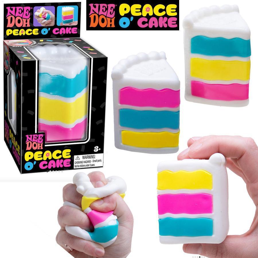Schylling NeeDoh Peace O 'Cake Squishy Toy 2026 Nee Doh Cầu Vồng Bánh Căng Thẳng Bóng Cảm Giác Fidget Đồ Chơi saixit2vn