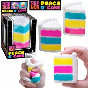Schylling NeeDoh Peace O 'Cake Squishy Toy 2026 Nee Doh Cầu Vồng Bánh Căng Thẳng Bóng Cảm Giác Fidget Đồ Chơi saixit2vn
