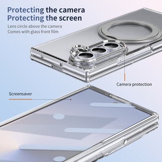 Giá Đỡ Xoay Sạc Không Dây Ốp lưng Samsung Z Fold 7 6 5 4 3 Giá Đỡ Máy Ảnh Gals Phim Trước Mặt Sau Chống Sốc