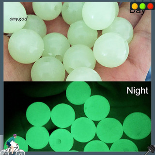 OMG 100 Cái / túi Hạt Dạ Quang Đa Năng Màu Sáng Nhựa Dạ Quang Ban Đêm Hạt Để Câu Cá