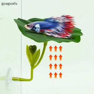 [guaguafu] 1 Võng Lá Xanh Cho Cá Betta Trang Trí An Toàn Cho Bể Cá Giảm Căng Thẳng Có Cốc Hút Cho Bể Cá Cây Giả Trang Trí VN