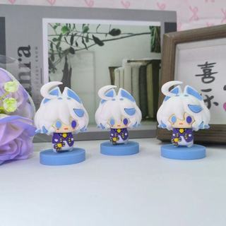YT4 Genshin Impact Furina Nhân vật trò chơi Chibi dễ thương Nhân vật hành động Trang trí máy tính để bàn