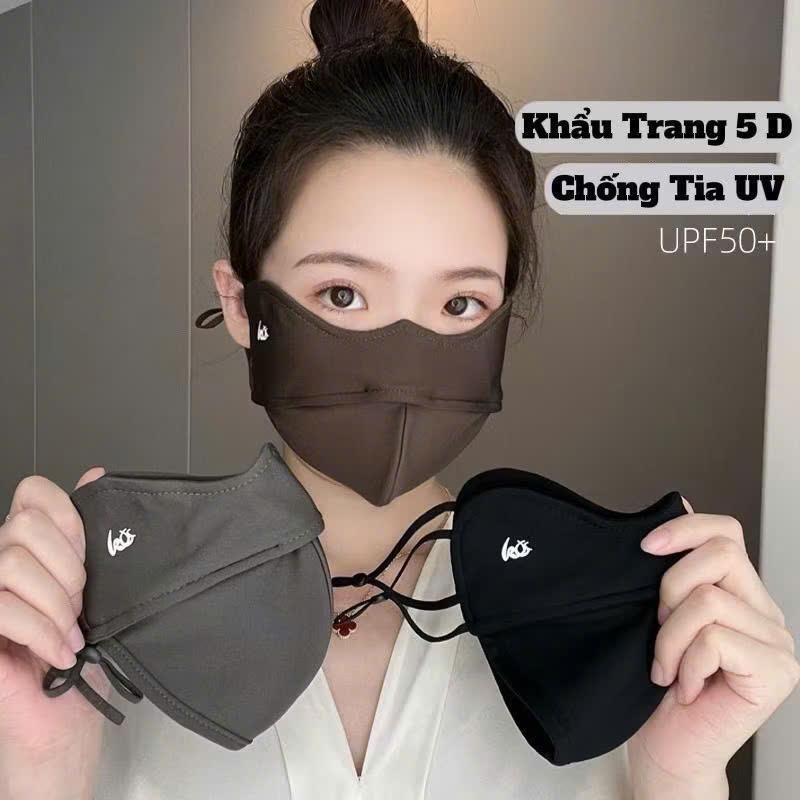 Khẩu Trang Vải Lụa, Kháng Khuẩn, Dày,  Chống Nắng, Chống Tia UV, Chống bụi,  Giữ Ấm Điều Chỉnh Dây Đeo C87 SHOP