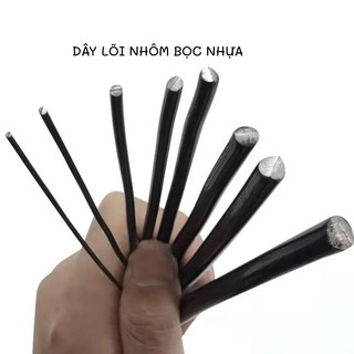 (CUỘN 5 MÉT) Dây nhôm đen uốn cây cảnh, uốn kiểng bonsai hàng nhập khẩu loại 1