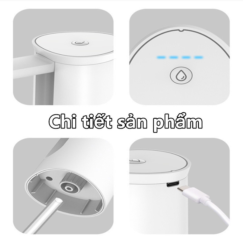 Máy Bơm Nước Thông Minh Tích Hợp Sạc Type-C – Nút Bấm Lớn Dễ Dùng – Pin Trâu – ABS Cao Cấp