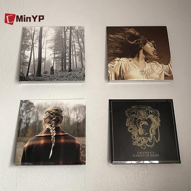 CMinYP Trong Suốt Vinyl Ghi Kệ Treo Tường Giá Đỡ Treo Tường Acrylic Album Ghi Giá Đỡ Hiển Thị LP Hàng Ngày Của Bạn Để Trang Trí Nhà Cửa Vinh Quang