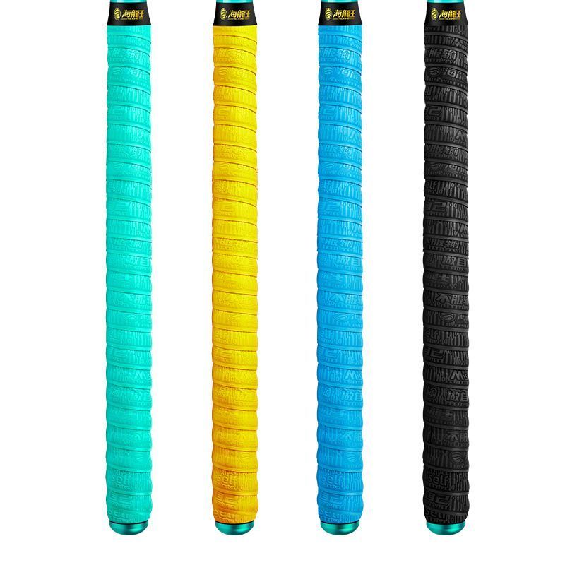 Cần câu Sea Dragon King với gói tay cầm cao su hút mồ hôi, chống trơn trượt hiệu quả.