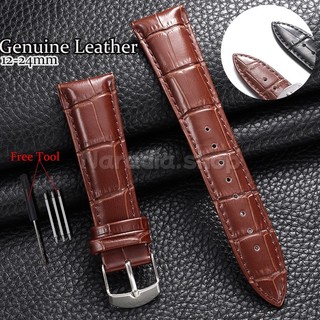 12-24mm Họa Tiết Tre Da Thật Chính Hãng Dây Đeo Đồng Hồ Cho Doanh Nghiệp Da Bò Dây Đeo Đồng Hồ Nam Nữ Thay Thế Dây Đeo Đồng Hồ Dây Đeo Tay