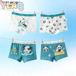 Quần lót bé trai Quần lót Boxer Quần lót hoạt hình Gấu trúc Thiết kế thoáng khí Thoải mái Mặc hàng ngày