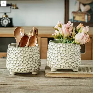 Hộp đựng dụng cụ nhà bếp bằng gốm - Dụng cụ sắp xếp thìa cho phòng tắm để bàn