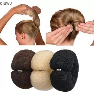 QIUWU Magic Foam Sponge Tạo kiểu tóc Bánh rán Bun Maker Cựu Công cụ xoắn kiểu Pháp .