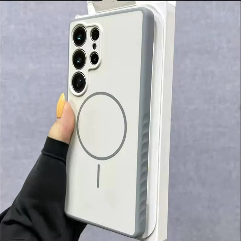 Ốp điện thoại PC cứng mờ đơn giản cho Samsung Galaxy S26 S25 S24 S23 Ultra S26 + Plus cho vỏ giáp sạc không dây