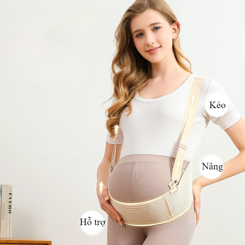 Đai nâng đỡ bụng bầu cao cấp,giảm đau lưng hiệu quả,nâng đỡ vùng bụng trước, thoáng khí dễ chịu,hạn chế rạn da