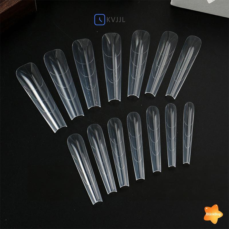 [KvJJL-t] 60 Chiếc Sandwich Dual Nail Form Quan Tài Hạnh Nhân Móng Tay Mẫu 15 Kích Thước Có Thể Tái Sử Dụng Trên Đáy Hình Thức Móng Tay Nghệ Thuật Nối Dài Top Khuôn Đáy Khuôn Mới