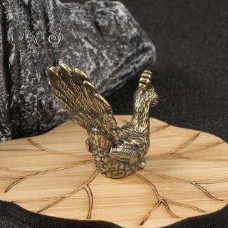 (TFT) 1 Chiếc Vintage Động Vật Tượng Nhỏ Đồng Thau Cổ Peaco Tượng Nhỏ Để Bàn Trang Trí Thu Nhỏ Trang Trí Nhà Phụ Kiện MỚI