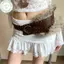 PUSKY PU Studded Belt - Dây Lưng Lông Thú Giả Phong Cách Hàn Quốc