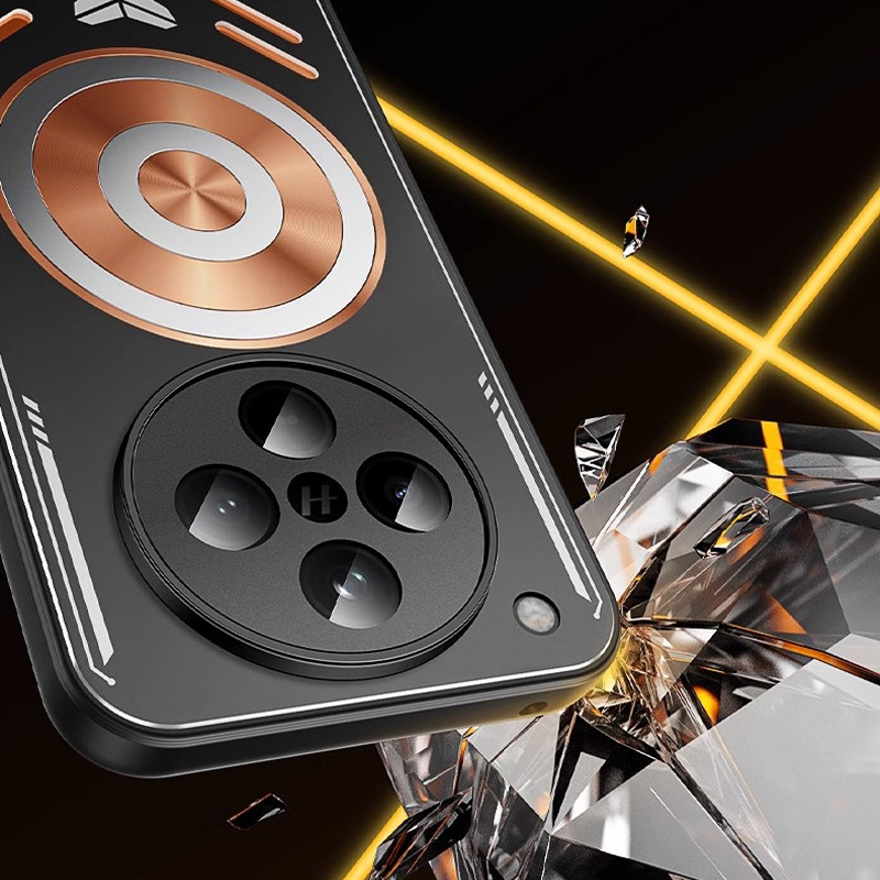 Ốp Tản Nhiệt Kim Loại Cho OPPO Find X8 Pro X7 Ultra X6 Pro X8S X8S + 5G Vỏ Chống Sốc Đồng Đỏ Graphene Tản Nhiệt Silicon Làm Mát Từ Tính Vỏ Điện Thoại
