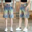 Quần Short Denim Jacquard Phong Cách Mỹ Cao Cấp, Thích Hợp Cho Nam Và Nữ