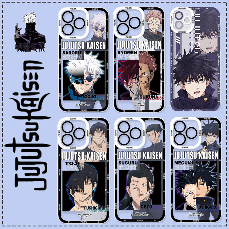 Ốp Điện Thoại Jujutsu Kaisen Gojo Satoru Cho Redmi 15C 14C A5 A3 13 10C 12C 13C 12 4G 9C 9A 9T 9i 10A 10 K40 Pro A1 A2 Plus Vỏ Itadori Yuji Phim Hoạt Hình Chống Sốc Chất Lượng Cao