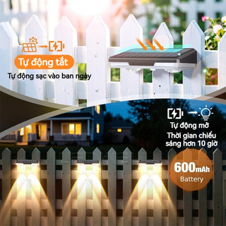 Đèn Tường Năng Lượng Mặt Trời Chống Nước LED, đèn Sân Vườn, Cảm ứng Tự động, Có Thể Sử Dụng Cho Ban Công Và Vườn