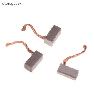 [Hộp lưu trữ] 4 Phụ kiện DIY 6x6x12mm Động cơ điện Bàn chải Carbon Dụng cụ điện Quạt thổi than chì Bàn chải đẹp