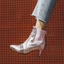 VNMZGG34-39 Giày Bốt Nữ Kích Thước Lớn Stiletto Sáng Bóng Martin Giày Xe Máy Khóa Thắt Lưng Trang Trí OL Tất Cả Trận Đấu Đi Lại Giày Bốt Nữ Chelsea