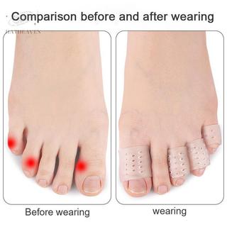 [hatheaven] 2 Miếng Gel Silicon Bảo Vệ Ngón Chân, Ngăn Vỉ, Chống Rơi, Thoáng Khí, Dụng Cụ Chăm Sóc Móng Chân Đẹp