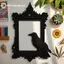 Ge Halloween Crow Bat Vintage Khung Ảnh Không Khí Trang Trí Trang Trí Công Sở Khung Ảnh Halloween Để Bàn Đồ Trang Trí n