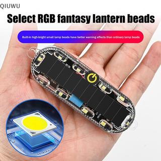 QIUWU Năng Lượng Mặt Trời Mortorcycle LED Đèn Cảnh Báo Ô Tô Đi Đêm Đuôi Đèn Chống Rây Nhấp Nháy Cho Xe Máy Điện.