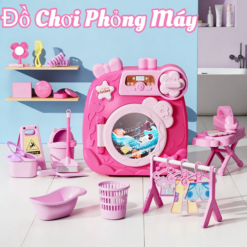 Đồ Chơi Mô Phỏng Máy Giặt,Chọn Vật Liệu ABS Sử Dụng An Tâm Hơn,Có Hiệu ứng ánh Sáng,đồ Chơi Trẻ Em