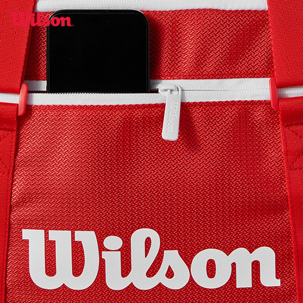 Wilson Super Tour Red Small Duffel 2025 Red Túi Đựng Vợt Tennis WR8037001001