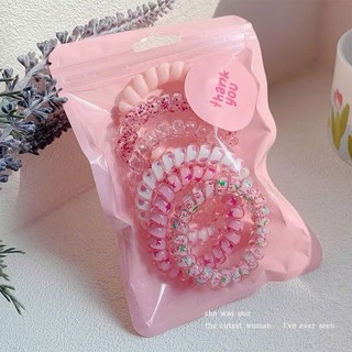 Set 30 Dây Buộc Tóc Thun Lò Xo Xoắn Ốc Co Giãn Nhiều Màu Sắc Đẹp Cho Nữ Xinh Tiện Lợi & Phong Cách Hàn Quốc